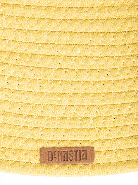 Салфетка сервировочная 30х40см DE'NASTIA Шнурок овал желтый хлопок-50%/полиэстер-50% 000000000001209695