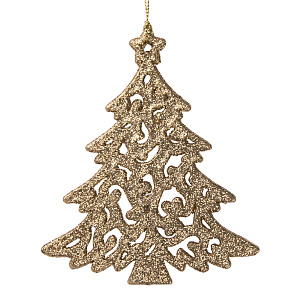 ДУ Золотистая елочка 12x10x0,3см 77890 000000000001179893