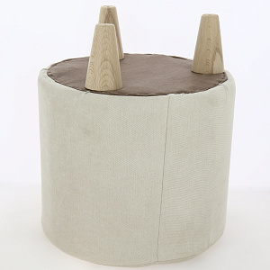 Пуф круглый на ножках Манхэттен Savana plus ivory 000000000001214175