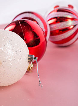 Декоративное украшение Набор шаров 8см 6шт MANDARIN полистирол 000000000001209350