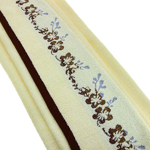 Полотенце Флер DE'NASTIA 70х130см молочный 100%Хлопок T000036 000000000001104389