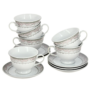 Чайный набор Серебро Olaff, 12 предметов 000000000001170915