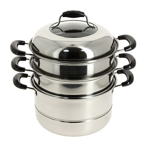 Трехуровневая мантоварка с индукционным дном Agness, 5л 000000000001165843