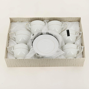 Набор чайный 12 предметов (чашка 260мл-6шт/блюдце-6шт) BALSFORD Астерия подарочная упаковка фарфор 000000000001200555