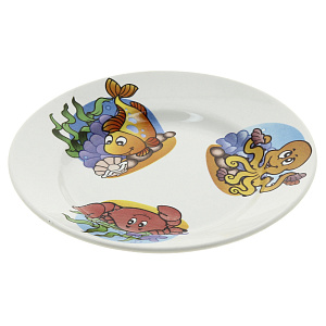 Тарелка Морской Мир Кубаньфарфор, 17.5 см 000000000001135733