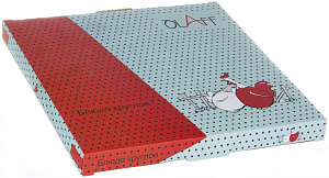 Блюдо круглое 5х30,5х2см Куры подарочная упаковка керамика YU-10138 000000000001197961