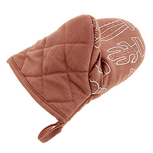 Руковица для кухни DE'NASTIA Кактусы розовый 100%Хлопок K00013 000000000001167276