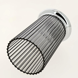 Стакан для зубных щеток NELY прозрачно-чёрный пластик PRIMANOVA M-SA15-25 000000000001201665