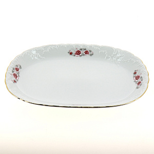 Блюдо овальное 33см CMIELOW Rococo G577 фарфор 000000000001172861