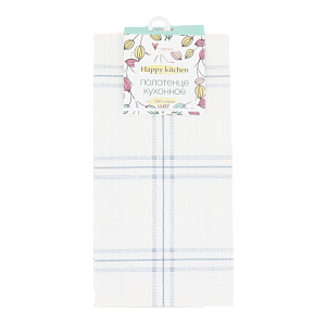 Полотенце кухонное 40х60см ВОТЕКС Флай голубой хлопок 000000000001208497