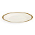 Тарелка десертная 20см LUCKY белая с золотой каймой стеклокерамика 000000000001218951