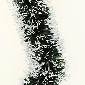 Мишура 2,7х0,07м БИФОРЕС зелено-белая 000000000001209084