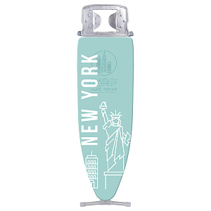 Доска гладильная 122х40см NIKA 10 в ассортименте, подставка под утюг, электрический соединитель 1,6м, нагрузка 25кг, металл/хлопок 000000000001222385