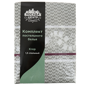 Комплект постельного белья 1,5-спальный ПОСУДА ЦЕНТР лилии креп-жатка полиэстер 000000000001188942