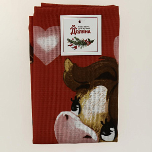 Полотенце "Доляна" Любви в Новом Году 35х60см, 100% хлопок 160г/м2 5059197 000000000001202355