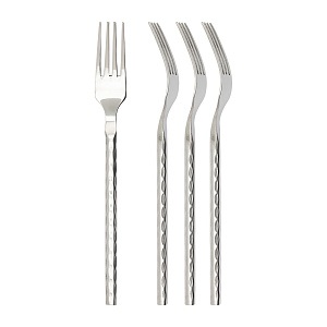 Набор столовых приборов 16 предметов (нож, ложка столовая, ложка чайная, вилка) DE'NASTIA Мираж нержавеющая сталь 000000000001222303