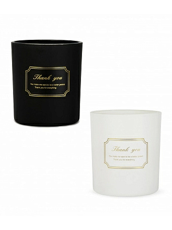 Свеча в стакане 8х7см Day&Night белая 000000000001220772