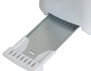 Тостер JVC мощность700Вт, 2ломтика, размер тоста 10х10см, 5степеней поджаривания, термоизолированный корпус, поддон для крошек, отсек для шнура, белый 000000000001220060