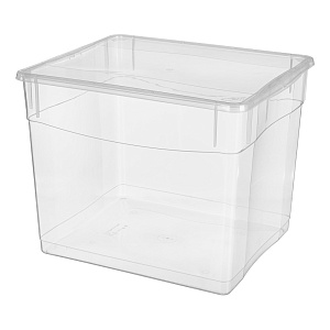 Ящик 40х33,5х31,5см 34л ECONOVA КРИСТАЛЛ универсальный бесцветный пластик 000000000001092310