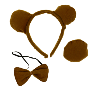 Маскарадный набор Медвежонок (галстук, ободок, хвостик) (полиэстер) / 20х3х17см арт.78191 000000000001191297