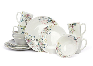 Набор столовой посуды 16 предметов FARFORELLE Цветущий луг стеклокерамика Набор столовой посуды 16 предметов FARFORELLE Цветущий луг стеклокерамика 000000000001216082