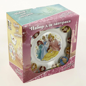 ПРИНЦЕССЫ Набор для завтрака 3 предмета ОСЗ стекло 000000000001205459