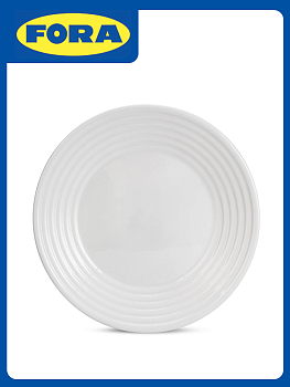Тарелка десертная 19см FORA STRIPE стеклокерамика 000000000001222836