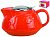 Чайник 1000мл с фильтром,пд/уп, ГЛАЗУРЬ, оранжевый,109-06034 000000000001185022