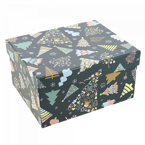 Коробка подарочная 210x170x110мм РУТАУПАК В ожидании праздника прямоугольная 000000000001208349