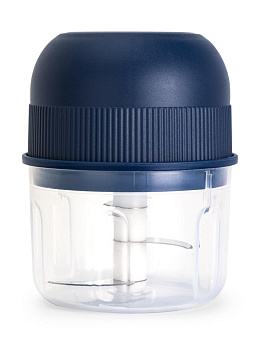 Измельчитель кухонный 260мл 9,25х11,4х11,4см 3,7В USB кабель 1200mAh синий 000000000001228464