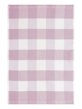 Полотенце кухонное 40x60см DE'NASTIA Вафля Клетка лавандовый хлопок 000000000001213585