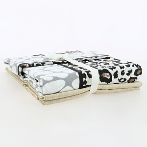 Комплект постельного белья 1,5-спальный LUCKY Леонель 1 наволочка 50х70см светло-коричневый ранфорс 80% хлопок 20% полиэстер 000000000001213463