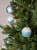 Набор новогодних шаров 12шт 8см синий пластик 000000000001209036
