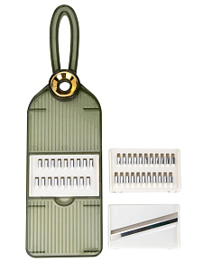 Терка 32х10см 2насадки в ассортименте нержавеющая сталь/полипропилен 000000000001229436