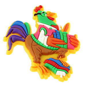 Магнит Петушок ученый Феникс-Презент, 5х4.5х0.5 см 000000000001150474