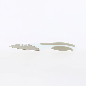 Нож для чистки овощей 8см DE'NASTIA бежевый нержавеющая сталь/пластик/термопластичная резина 000000000001211440