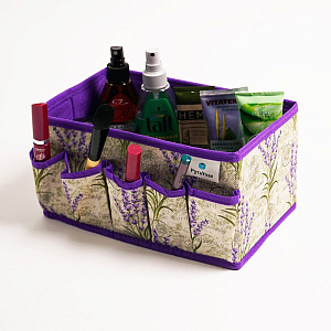 Органайзер для косметики 25x15x13см РУТАУПАК ЛАВАНДА ткань 000000000001211992