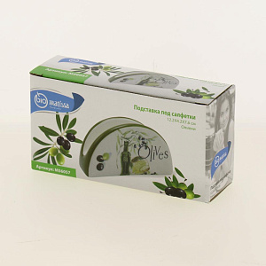 Подставка под салфетки 12,2x4,2x7,6см Оливки Доломит M56057 000000000001193779