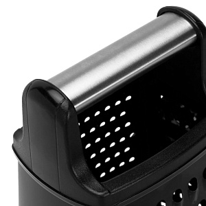 Терка 4-х гранная 23х12х13,5см черный нержавеющая сталь/пластик 000000000001224396