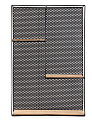 Полка настенная 60х40х10см прямоугольная LOFT2 полкичерный/натуральный МДФ/железо 000000000001227848