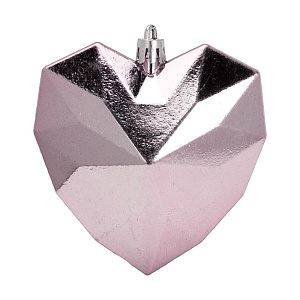 Декоративное украшение Набор 2шт 10см Сердце серия Бургунд микс пластик 000000000001224132