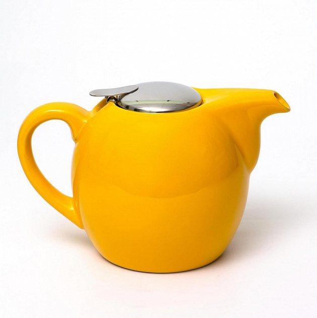 Чайник заварочный 1,3л ПОСУДА с фильтром, желтый 000000000001177797