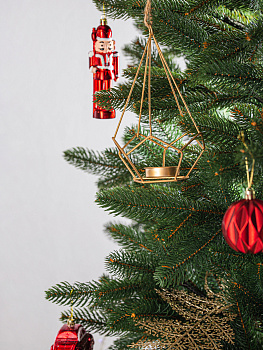 Подсвечник декоративный "Pyramide" 18см металл золото R011277 000000000001200397