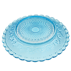 Блюдо Blue МФК, 25 см, стекло 000000000001161877