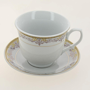 Набор чайный 4 предмета (чашка 220мл-2шт/блюдце-2шт) GUTERWAHL АВРОРА Минкар подарочная упаковка фарфор 000000000001205648