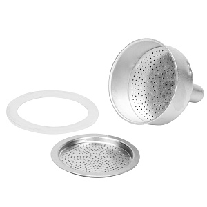 Кофеварка гейзерная 300мл индукция металл алюминий 000000000001220189