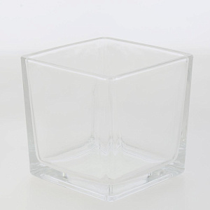 Ваза 10х10см квадратная прозрачная стекло 000000000001209250