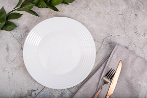 HARENA BLANC Тарелка обеденная 25см LUMINARC опал L1839 000000000001141766