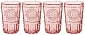 ROMANTIC Набор стаканов 4шт 340мл розовый BORMIOLI ROCCO стекло