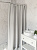 Шторка для ванной 200x200см DE'NASTIA Жатка с водоотталкивающей пропиткой светло-серый полиэстер 000000000001219121